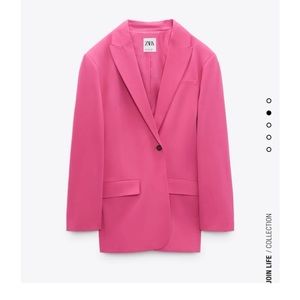 ZARA Oversized Blazer Pink Size M